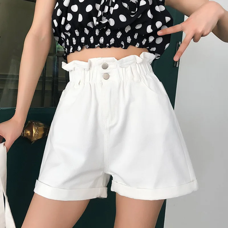 Harajuku High Elastic Waist Jeans Vintage Korean Fashion Casual Solid Color All-match Denim Shorts Summer Wide Leg Loose Shorts
Harajuku High Elastic Waist Jeans Vintage Korean Fashion Casual Solid Color All-match Denim Shorts Summer Wide Leg Loose Shorts