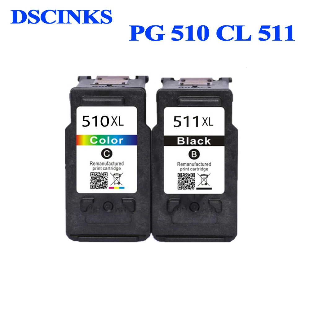 

PG510 CL511 PG-510 CL-511 Ink Cartridge with Dye ink for canon PIXMA IP2700 IP2780 IP2880 MP240 250 260 270 280 480 With chip