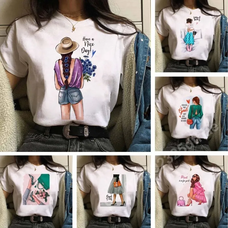 Fashion Girl Back Shadow Graphic T-Shirts Women Clothing Harajuku Tee Casual Short Sleeve Y2k Top Summer O-Neck Oversized Tshirt
Fashion Girl Back Shadow Graphic T-Shirts Women Clothing Harajuku Tee Casual Short Sleeve Y2k Top Summer O-Neck Oversized Tshirt