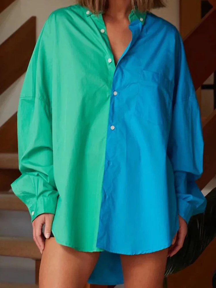Merodi Spring New Fashion Pacthwork Print Womens Long Shirts Oversize Chic Lady Single Breasted Long Sleeve 7Colors Loose Tops
Merodi Spring New Fashion Pacthwork Print Womens Long Shirts Oversize Chic Lady Single Breasted Long Sleeve 7Colors Loose Tops