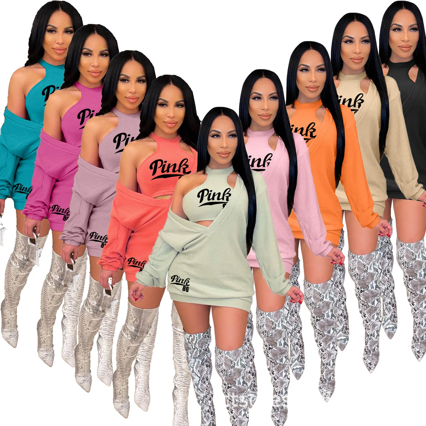 2022 latest fashion European and American women's clothing big V-neck sweater dress + vest, two-piece suit Free Shipping 1A011
2022 latest fashion European and American women's clothing big V-neck sweater dress + vest, two-piece suit Free Shipping 1A011