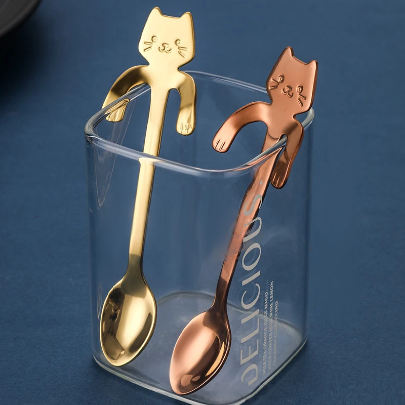 Stainless Steel Coffee Spoon Lovely Cute Cat Shape Teaspoon Dessert Snack Scoop Ice Cream Mini Spoons Tableware Kitchen Tools
Stainless Steel Coffee Spoon Lovely Cute Cat Shape Teaspoon Dessert Snack Scoop Ice Cream Mini Spoons Tableware Kitchen Tools