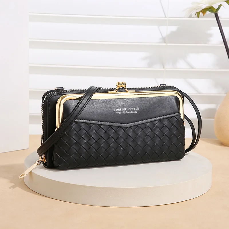 Fashion New Mobile Phone Bag Women's Korean Version All-match Embossed Woven Pattern Large-capacity Zipper Horizontal Wallet
Fashion New Mobile Phone Bag Women's Korean Version All-match Embossed Woven Pattern Large-capacity Zipper Horizontal Wallet