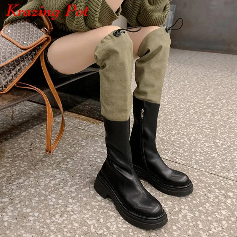 Сапоги Krazing Pot зимние из коровьей кожи, с круглым носком, на среднем каблуке
Сапоги Krazing Pot зимние из коровьей кожи, с круглым носком, на среднем каблуке