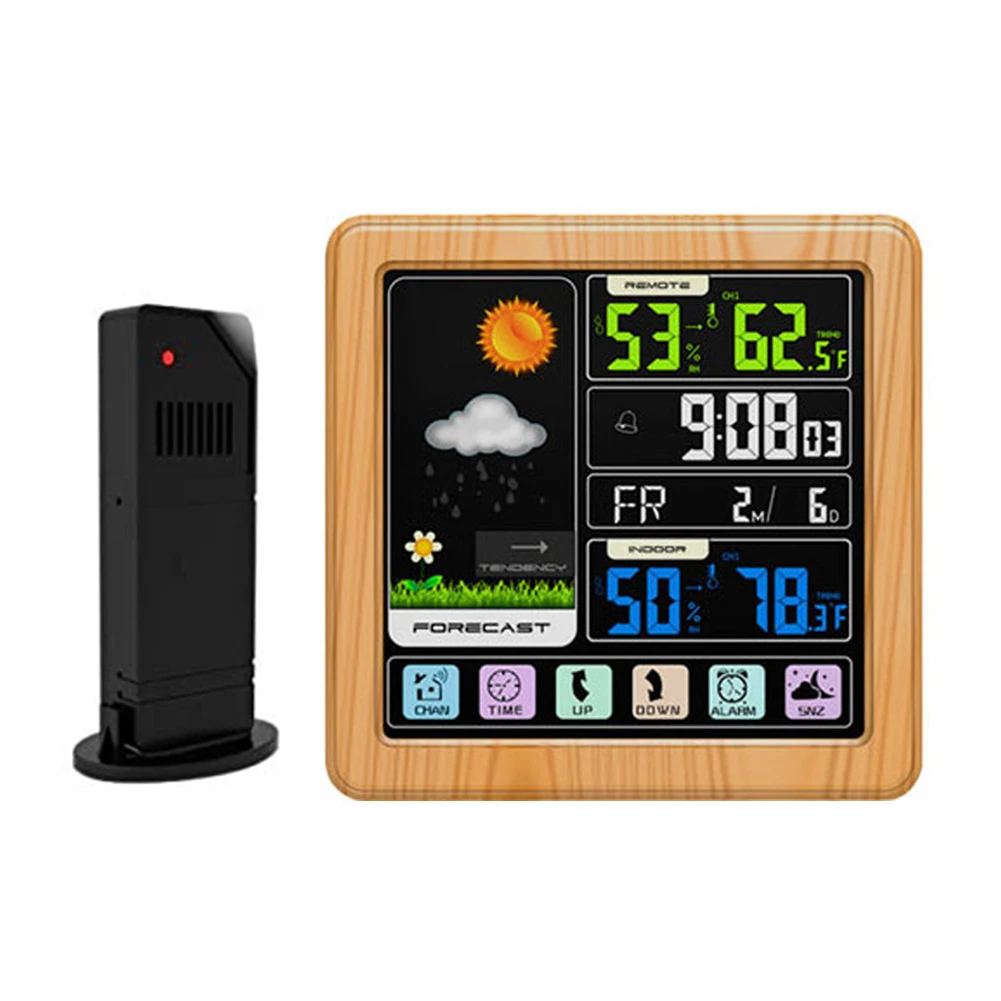 TS 3310 Multifunctional Wireless HD Touch Screen Digital Forecast Indoor Humidity Temperature Sensor Weather Station Mini
TS 3310 Multifunctional Wireless HD Touch Screen Digital Forecast Indoor Humidity Temperature Sensor Weather Station Mini