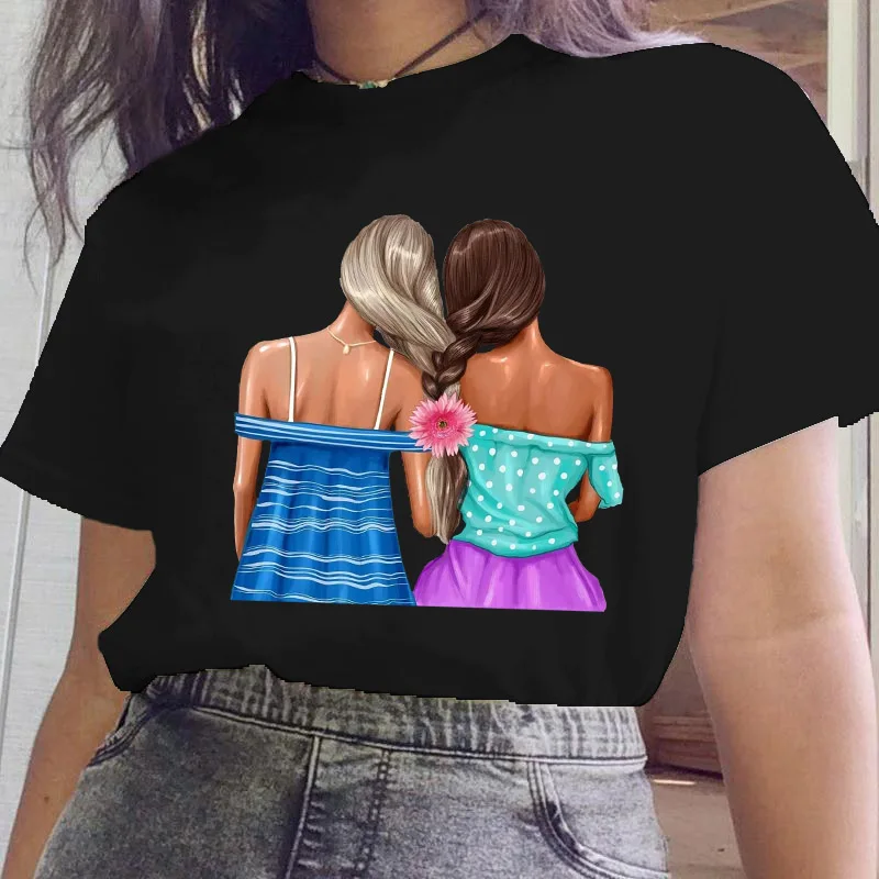 Vintage T Shirt Women 2022 sister Graphics Lovely T-Shirt Femme Tops Summer Casual Girl Clothes Camisetas Mujer Ladies Tee shirt
Vintage T Shirt Women 2022 sister Graphics Lovely T-Shirt Femme Tops Summer Casual Girl Clothes Camisetas Mujer Ladies Tee shirt
