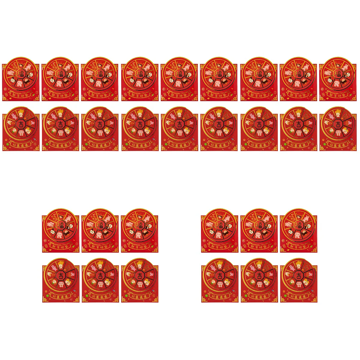 30 Paper Festival Chinese New Year 2023 Luck Bag Red Envelopes 2023 Rabbit Red Packet
30 Paper Festival Chinese New Year 2023 Luck Bag Red Envelopes 2023 Rabbit Red Packet