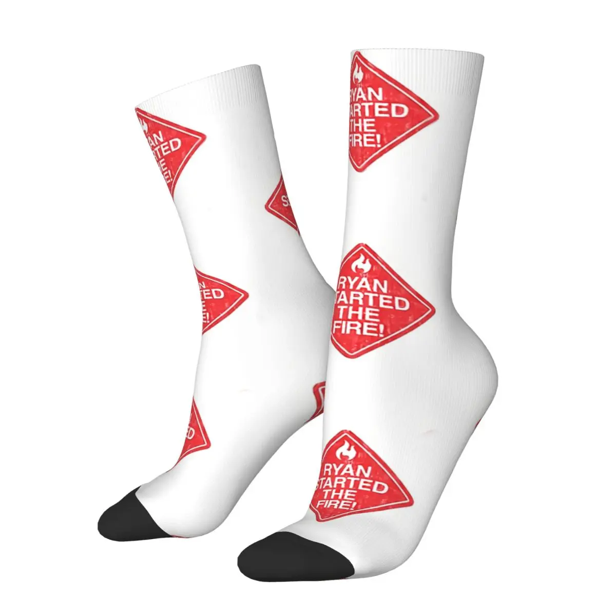 Retro Ryan Started The Fire Men's Socks The Office TV Unisex Street Style Seamless Printed Funny Crew Sock Gift
Retro Ryan Started The Fire Men's Socks The Office TV Unisex Street Style Seamless Printed Funny Crew Sock Gift
