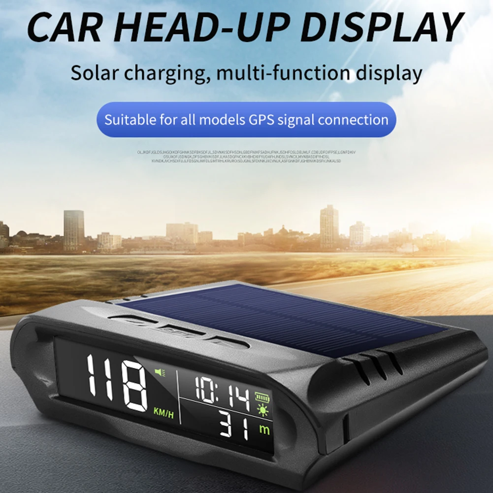Universal Car GPS HUD Head Up Display Solar Charging Panel Digital KM/H Speedometer Fatigue Driving Reminder Car Electronics
Universal Car GPS HUD Head Up Display Solar Charging Panel Digital KM/H Speedometer Fatigue Driving Reminder Car Electronics