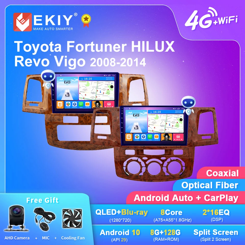 EKIY T7 Android Auto Radio For Toyota Fortuner HILUX Revo Vigo 2008-2014 Stereo Car Multimedia Video Player 2din DSP Carplay GPS
EKIY T7 Android Auto Radio For Toyota Fortuner HILUX Revo Vigo 2008-2014 Stereo Car Multimedia Video Player 2din DSP Carplay GPS