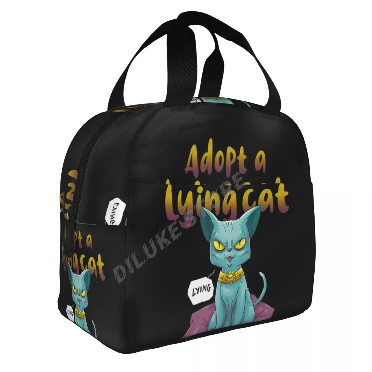 Adopt A Lying Cat insulated Lunch Bags Print Food Case Cooler Warm Bento Box for Kids Lunch Box for School 
Adopt A Lying Cat insulated Lunch Bags Print Food Case Cooler Warm Bento Box for Kids Lunch Box for School
