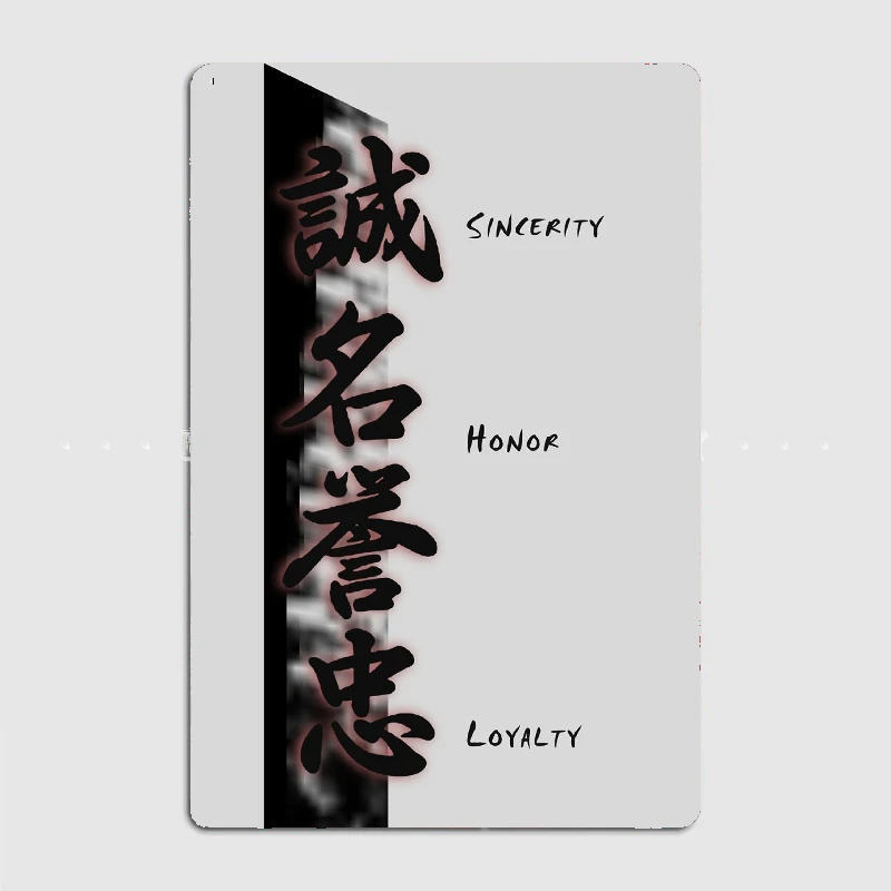 Kanji Writings Sincerity Honor Loyalty Metal Sign Poster Garage Decoration Living Room Cinema Living Custom Tin Vintage Decor
Kanji Writings Sincerity Honor Loyalty Metal Sign Poster Garage Decoration Living Room Cinema Living Custom Tin Vintage Decor