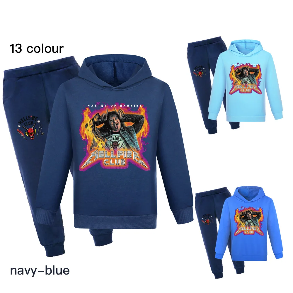 Boys Girls Hoodies Sweatshirts +Pants Suit Cartoon Stranger Things 4 Sportswear Kids Tracksuits Clothing Set Child Casual Outfit
Boys Girls Hoodies Sweatshirts +Pants Suit Cartoon Stranger Things 4 Sportswear Kids Tracksuits Clothing Set Child Casual Outfit