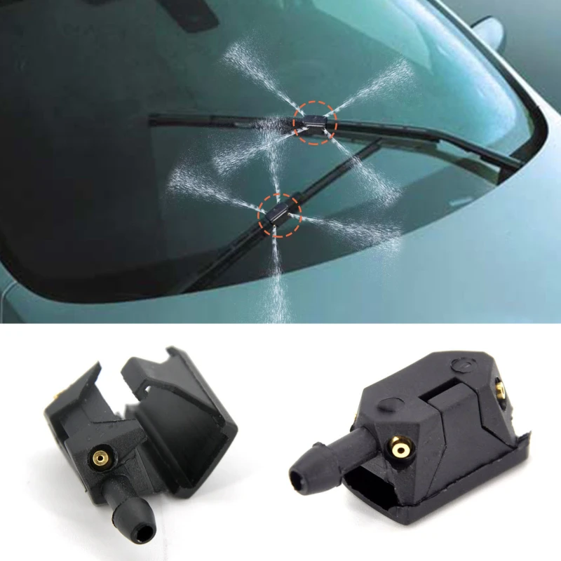 2Pcs Universal Car Windshield Washer Wiper Blade Water Spray Jets Nozzles Mounted On 8mm 9mm Arm Adjusted 4 Way Upgrade
2Pcs Universal Car Windshield Washer Wiper Blade Water Spray Jets Nozzles Mounted On 8mm 9mm Arm Adjusted 4 Way Upgrade