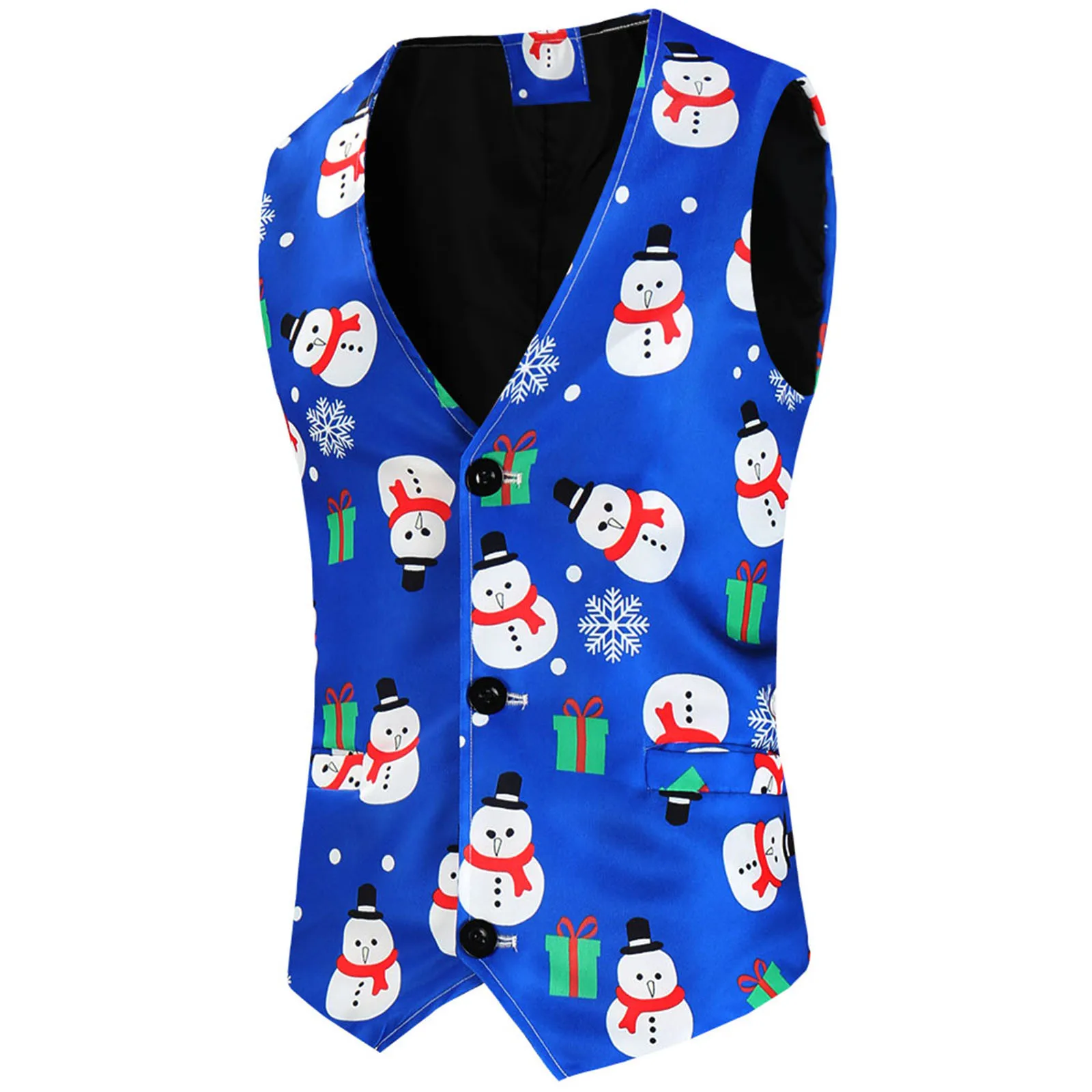 Мужской Модный повседневный Рождественский костюм с принтом однобортный жилет Топ футболки для мужчин оптом
Мужской Модный повседневный Рождественский костюм с принтом однобортный жилет Топ футболки для мужчин оптом