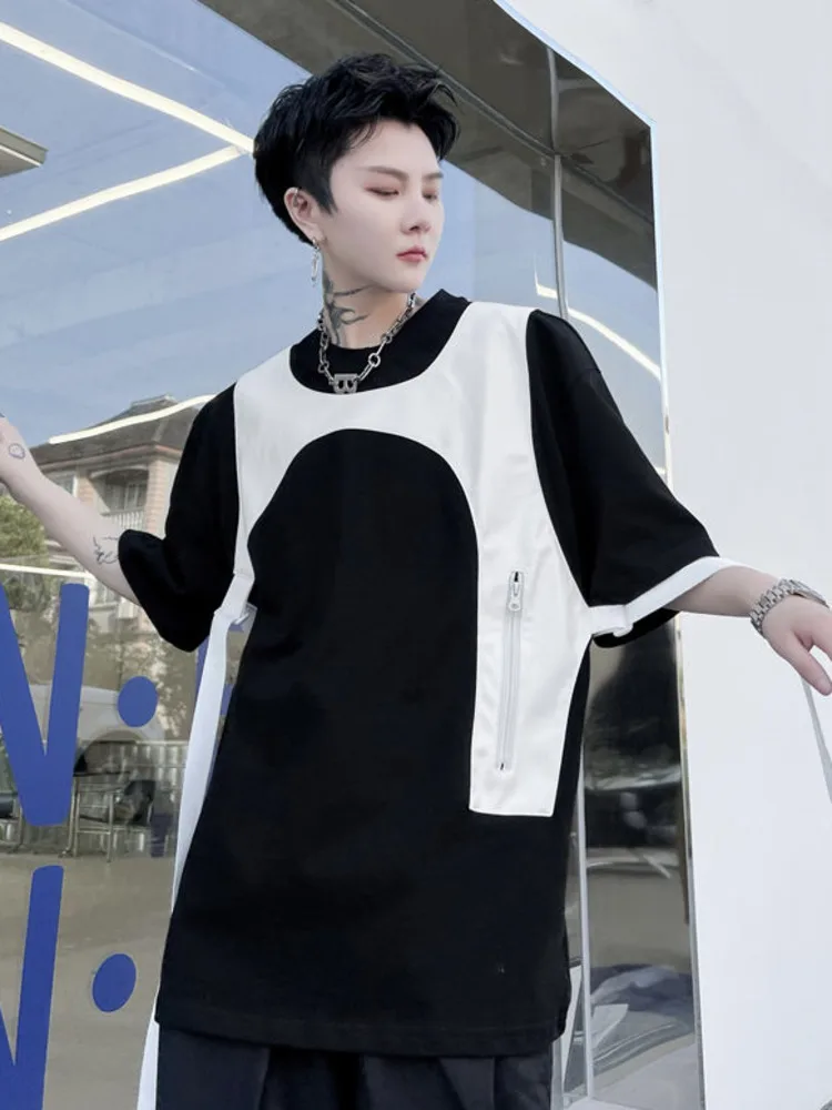 SYUHGFA Men Clothing 2022 Summer Patchwork Short Sleeve T-shirt Fashion Tee Loose All-match T Shirt Streetwear Tops For Male
SYUHGFA Men Clothing 2022 Summer Patchwork Short Sleeve T-shirt Fashion Tee Loose All-match T Shirt Streetwear Tops For Male