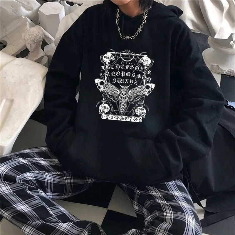 Death Moth Spirit Board Printed Gothic Streetwear Pullovers Winter Warm Sweatshirt Tops Crewneck Clothes Unisex Harajuku Hoodie
Death Moth Spirit Board Printed Gothic Streetwear Pullovers Winter Warm Sweatshirt Tops Crewneck Clothes Unisex Harajuku Hoodie
