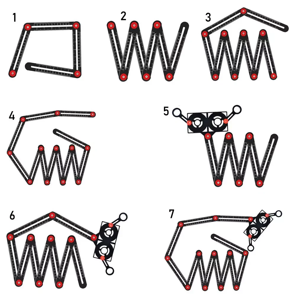 Multi-Fold Alloy Angle Ruler Finder Measuring Ruler Perforated Mold Template Locator Drill Guide Tile Hole Drill Guide Locator
Multi-Fold Alloy Angle Ruler Finder Measuring Ruler Perforated Mold Template Locator Drill Guide Tile Hole Drill Guide Locator