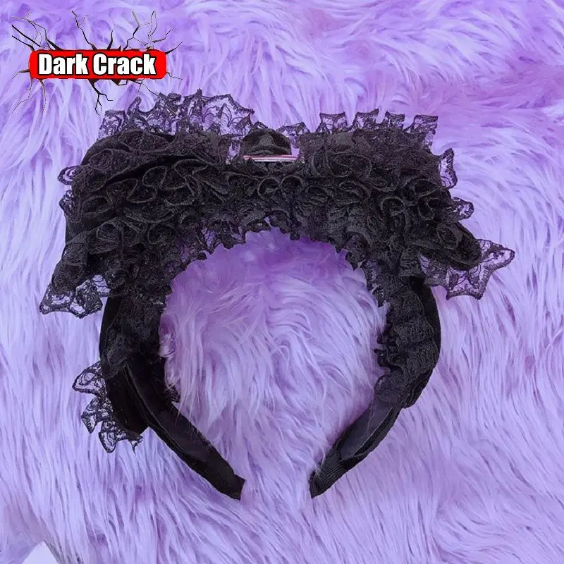 

Lovely Hair Band Women Lace Sweet Halloween Subcultural Spicy Girls Gothic Punk Lolita Headband Harajuku y2k hair bands