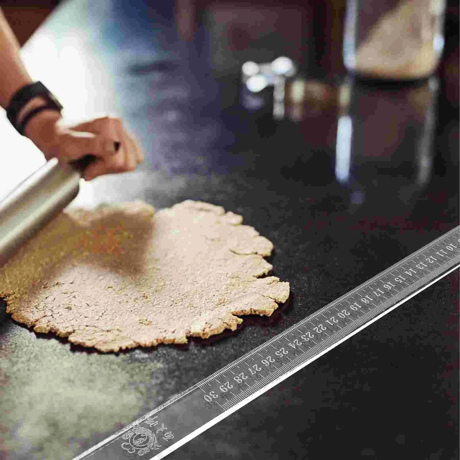 1 Pair of Dough Rolling Strips Rolling Pin Guide Stick Rulers Measuring Dough Thickness Strips Rulers
1 Pair of Dough Rolling Strips Rolling Pin Guide Stick Rulers Measuring Dough Thickness Strips Rulers