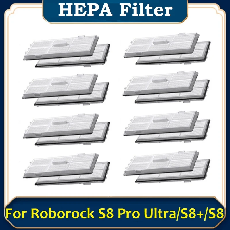 16PCS HEPA Filter Accessories For Xiaomi Roborock S8/S8+/S8 Pro Ultra Robot Vacuum Cleaner Replacement Parts Washable Filters
16PCS HEPA Filter Accessories For Xiaomi Roborock S8/S8+/S8 Pro Ultra Robot Vacuum Cleaner Replacement Parts Washable Filters