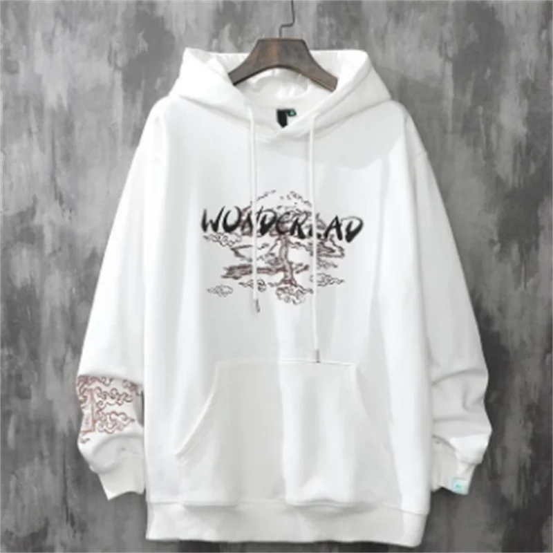 Hoodie Men Swag Velvet Trend Harajuku Style Autumn And Winter Clothes Loose hip-hop Japanese streetwear couple Fashion Hooded
Hoodie Men Swag Velvet Trend Harajuku Style Autumn And Winter Clothes Loose hip-hop Japanese streetwear couple Fashion Hooded
