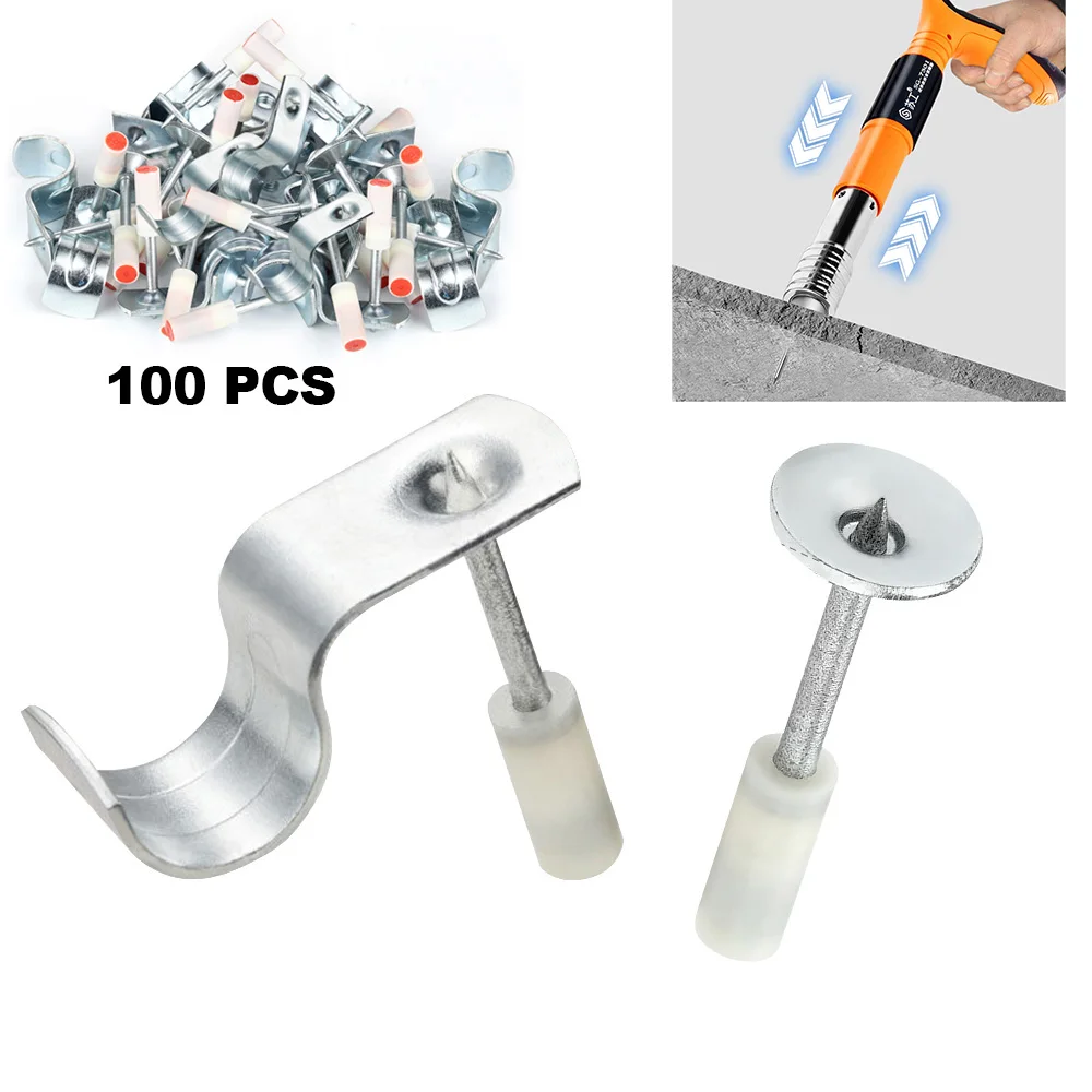 Nails Fits 100pc for Manual Steel Nail Gun Rivet Gun Concrete Wall Anchor Wire Slotting Nails Device Tool Parts
Nails Fits 100pc for Manual Steel Nail Gun Rivet Gun Concrete Wall Anchor Wire Slotting Nails Device Tool Parts
