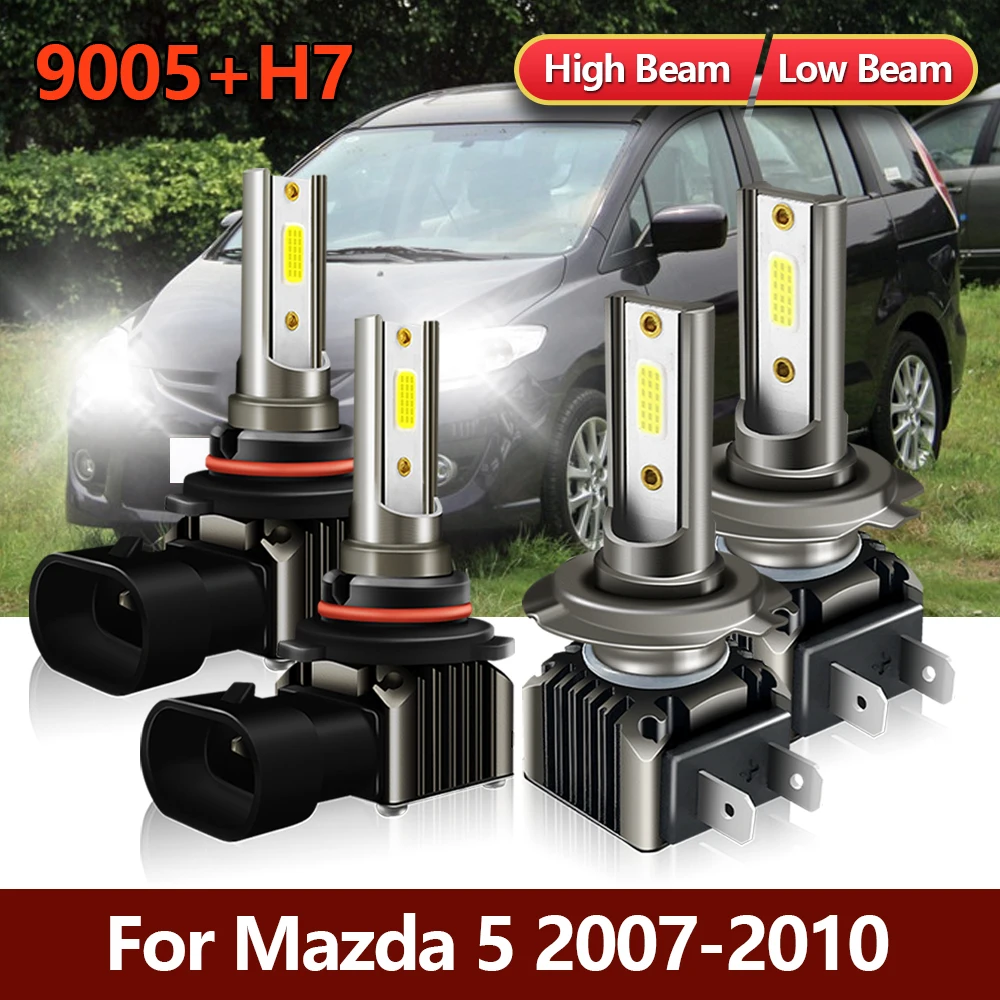 4x LED Headlight Bulbs 9005 H7 High Low Beam Headlamp Combo MINI Front Car Lamps Kit For Mazda 5 2007 2008 2009 2010
4x LED Headlight Bulbs 9005 H7 High Low Beam Headlamp Combo MINI Front Car Lamps Kit For Mazda 5 2007 2008 2009 2010