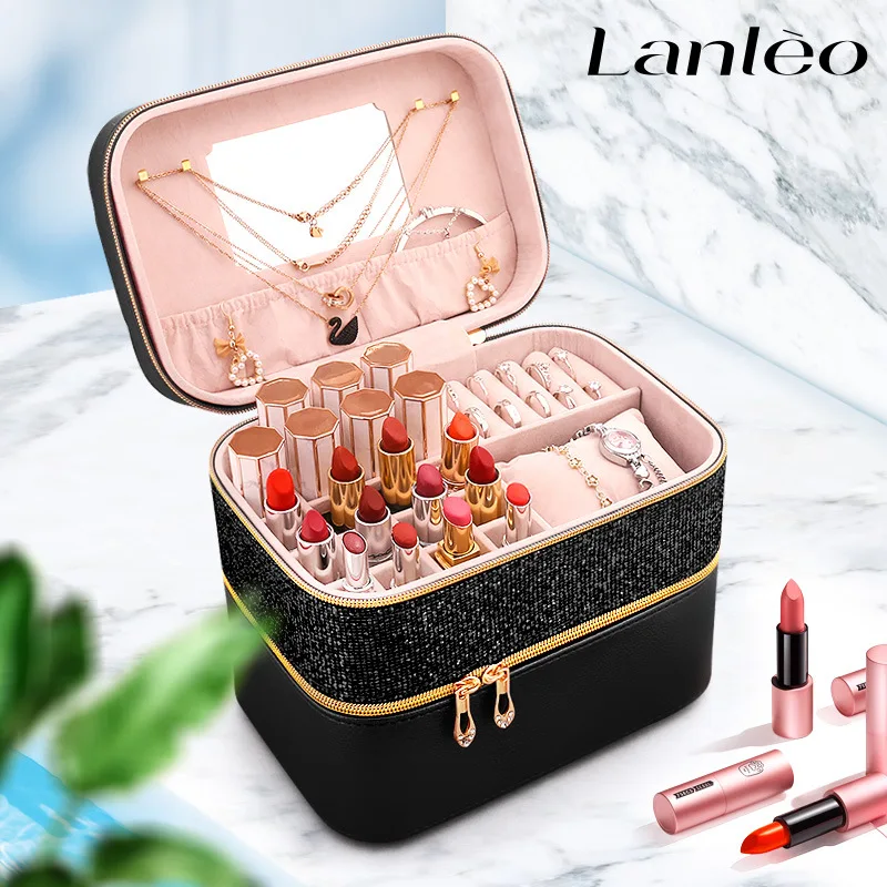 Cosmetic Storage Box Dustproof Jewelry Integrated Lipstick Storage Box with Mirror
Cosmetic Storage Box Dustproof Jewelry Integrated Lipstick Storage Box with Mirror