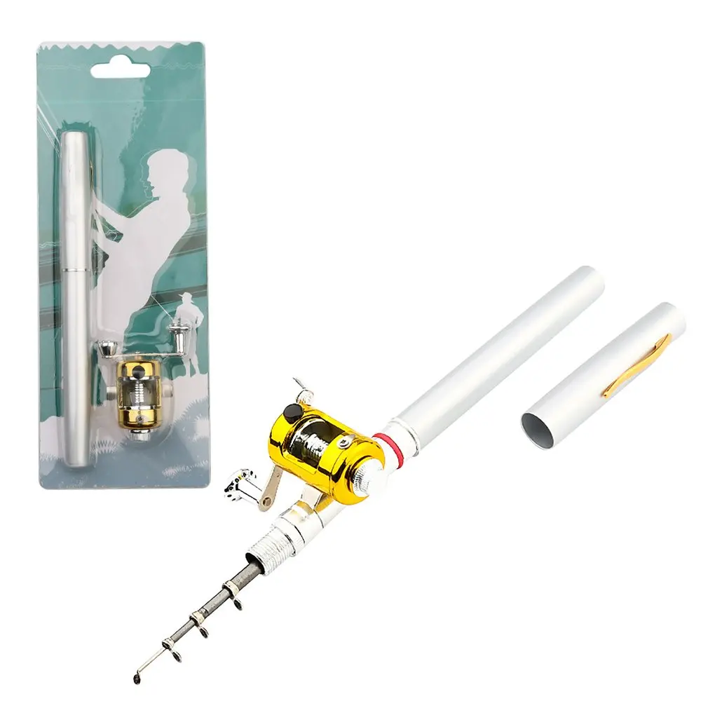 Portable Pocket Telescopic Mini Fishing Rod Pole Pen Shape Folded Fishing Rod With Reel Wheel For Outdoor River Lake Fishing
Portable Pocket Telescopic Mini Fishing Rod Pole Pen Shape Folded Fishing Rod With Reel Wheel For Outdoor River Lake Fishing