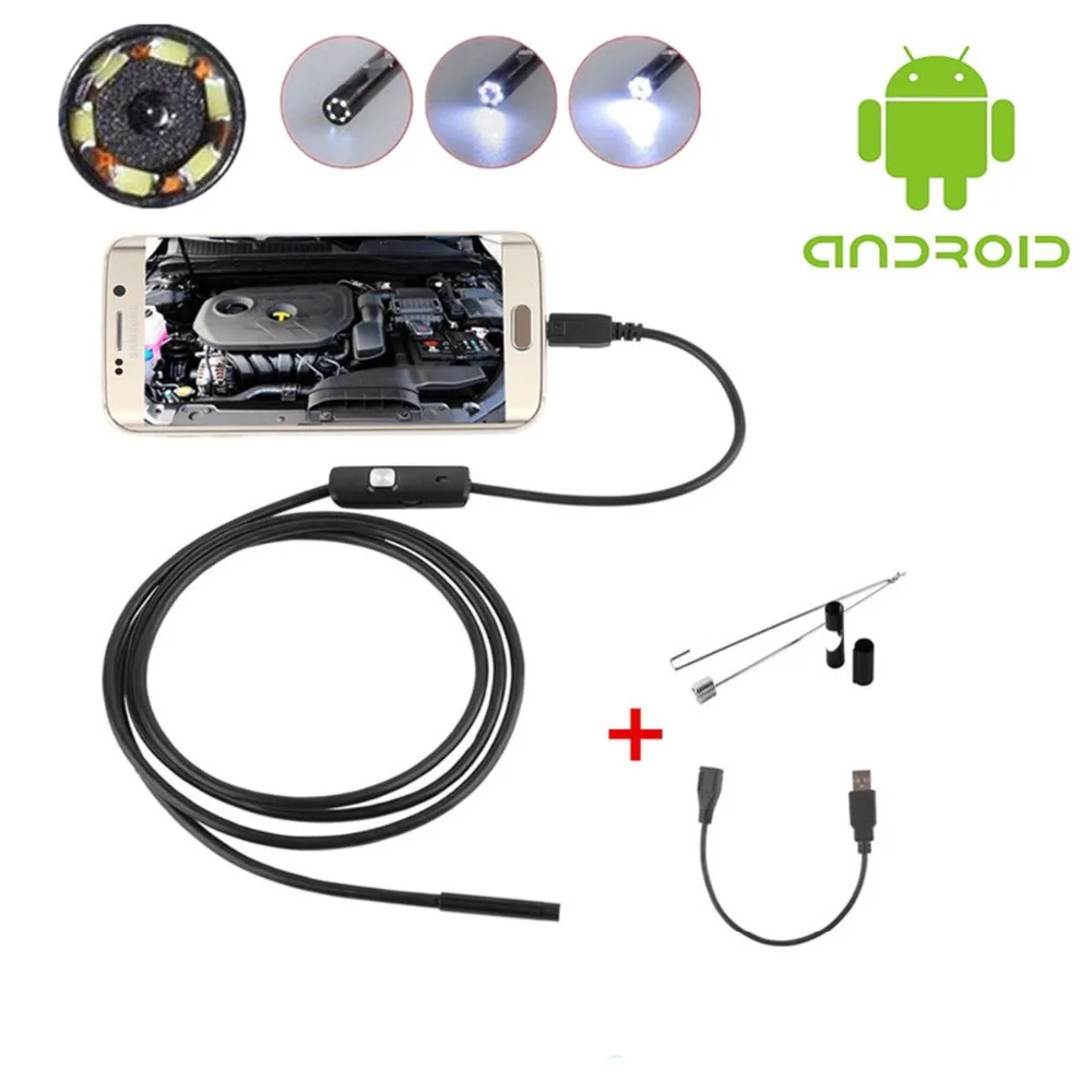 1M 7mm Lens USB Endoscope Camera Waterproof Flexible Wire Snake Tube Inspection Borescope For OTG Compatible Android Phones
1M 7mm Lens USB Endoscope Camera Waterproof Flexible Wire Snake Tube Inspection Borescope For OTG Compatible Android Phones
