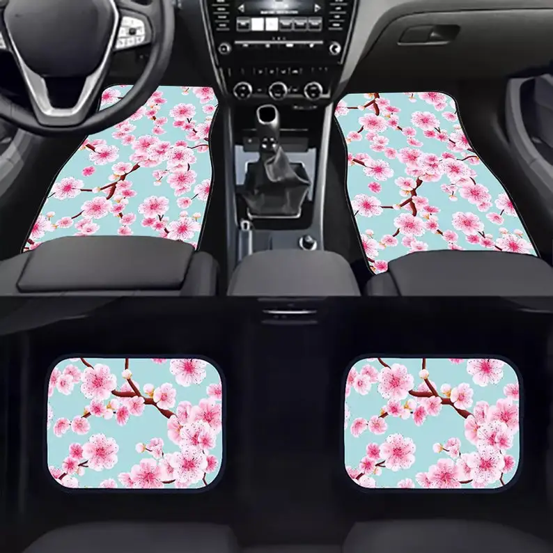 4Pcs JDM Sakura Blossom Flower Blue Fabric Floor Mats Interior Carpets Universal
4Pcs JDM Sakura Blossom Flower Blue Fabric Floor Mats Interior Carpets Universal
