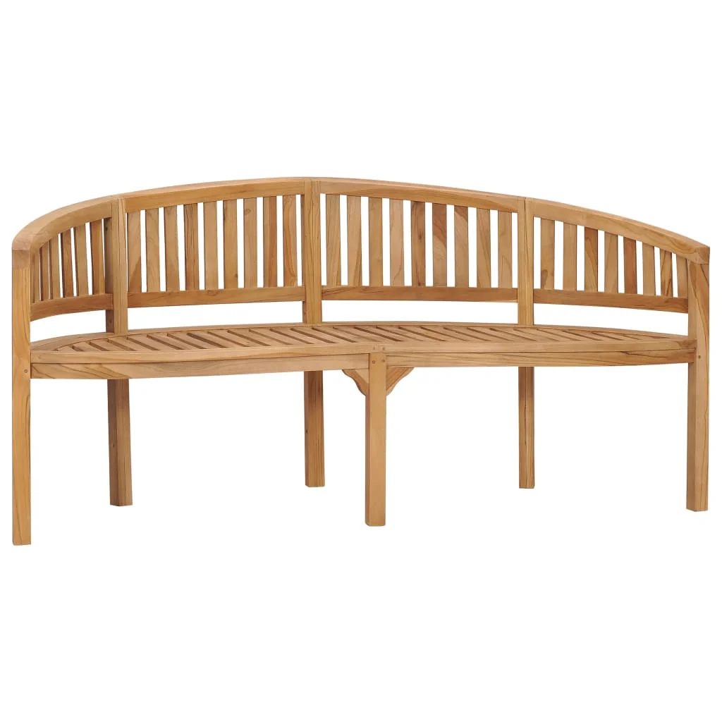 Patio Outdoor Bench Deck Outside Porch Furniture Balcony Lounge Home Decor Banana Bench 70.9" Solid Teak Wood
Patio Outdoor Bench Deck Outside Porch Furniture Balcony Lounge Home Decor Banana Bench 70.9" Solid Teak Wood