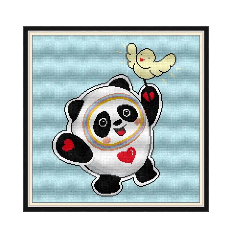 Joy Sunday Cross Stitch Kits Cute Panda Cartoon Printing Stamped 14CT 11CT Counted Fabric Handmade Embroidery Needlework Sets
Joy Sunday Cross Stitch Kits Cute Panda Cartoon Printing Stamped 14CT 11CT Counted Fabric Handmade Embroidery Needlework Sets