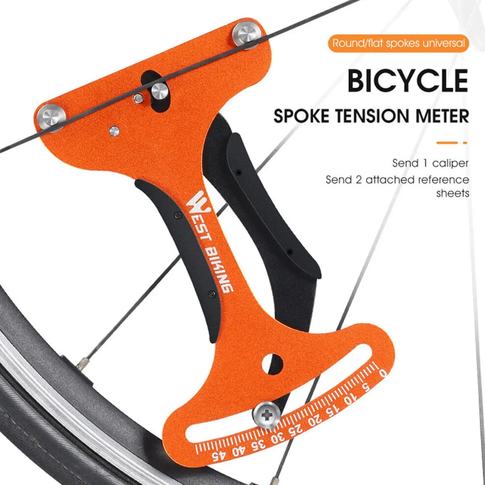 Precision Mountain Bike Tensiometer Bicycle Spoke Tension Meter Wheel Spokes Builders Repair Tools Checker Indicator 
Precision Mountain Bike Tensiometer Bicycle Spoke Tension Meter Wheel Spokes Builders Repair Tools Checker Indicator