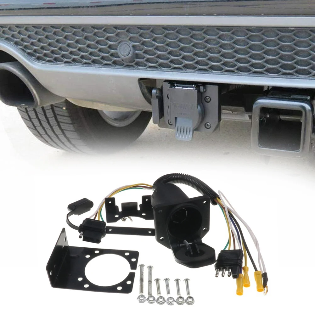 Multi-Tow 4-Way To 7-Way RV Blade And 4-Way Flat Female Trailer Towing Connector Car RV Power Supply Tail Light Connection
Multi-Tow 4-Way To 7-Way RV Blade And 4-Way Flat Female Trailer Towing Connector Car RV Power Supply Tail Light Connection