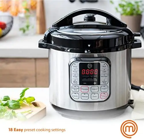 

Pressure Cooker 10 in 1 Instapot Multicooker 6 Qt, Slow Cooker, Vegetable Steamer, Rice Maker, Digital Programmable Insta Pot wi