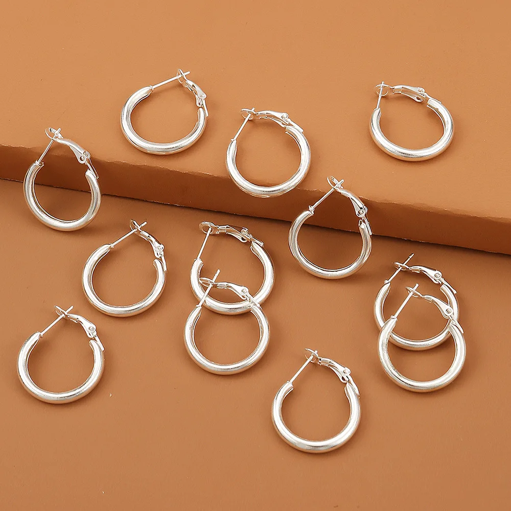 6PAIRS Simple Punk Hoop Earrings Set Small Circle Earrings Jewelry for Women Girls Ear Hoops Earrings
6PAIRS Simple Punk Hoop Earrings Set Small Circle Earrings Jewelry for Women Girls Ear Hoops Earrings