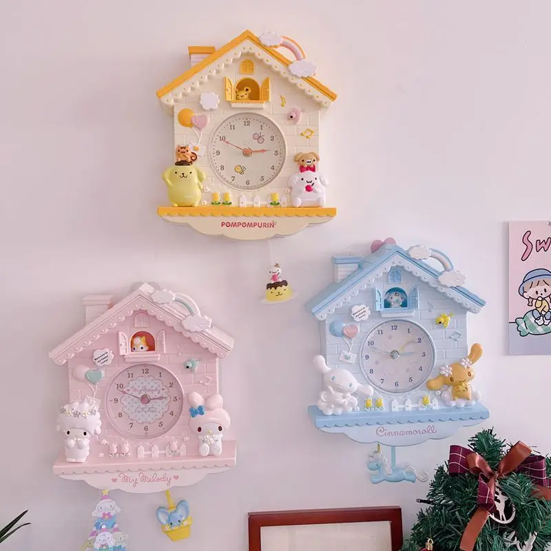 Милые часы Sanrio Hello Kittys с аниме «Моя Мелодия», настенные часы, милый Коричный мультяшный будильник, украшение, подвеска, подарки для девочек
Милые часы Sanrio Hello Kittys с аниме «Моя Мелодия», настенные часы, милый Коричный мультяшный будильник, украшение, подвеска, подарки для девочек