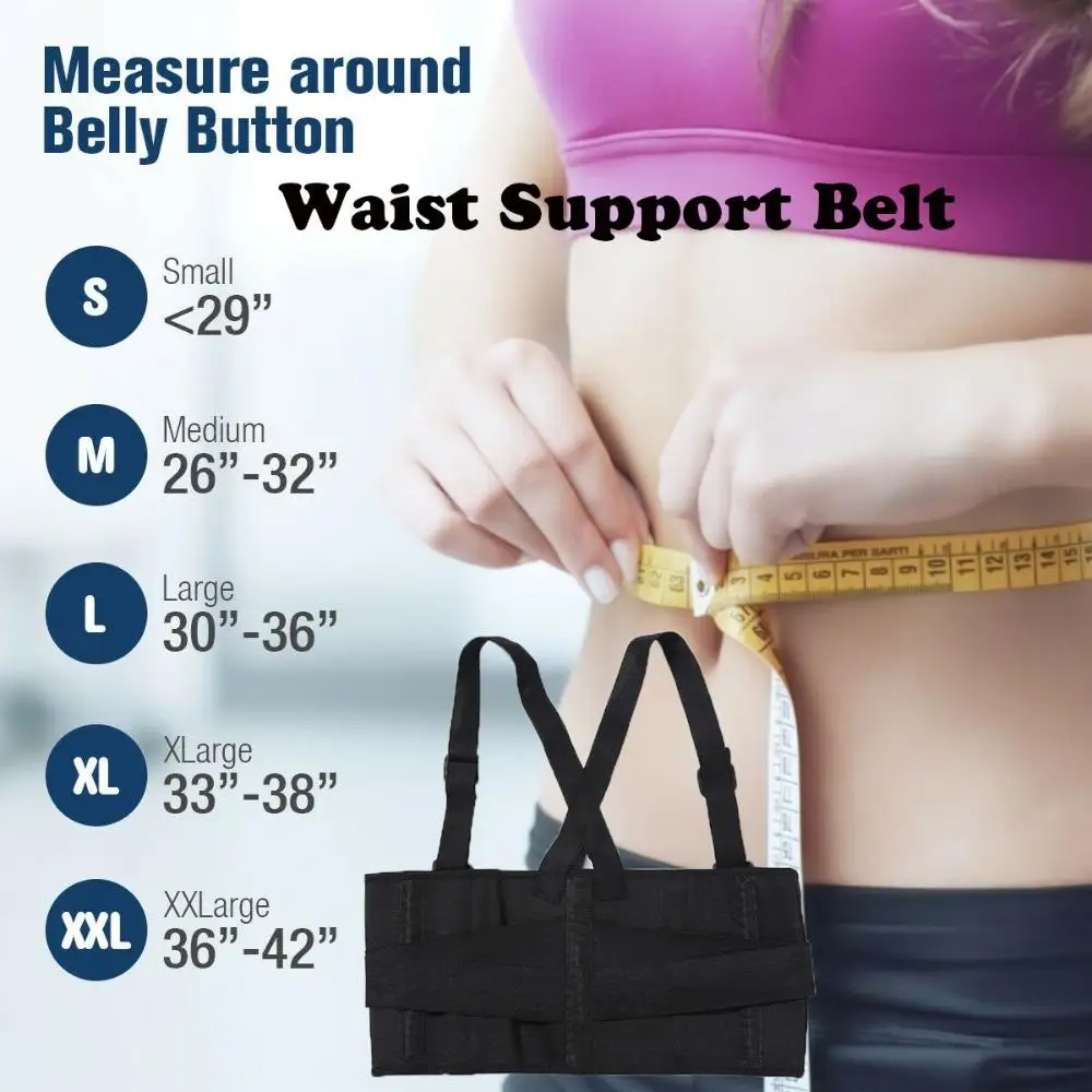 Health Care Black Supports Brace Suspender Work Lower Back Heavy Duty Weight Lift Lumbar Waist Support Belt
Health Care Black Supports Brace Suspender Work Lower Back Heavy Duty Weight Lift Lumbar Waist Support Belt