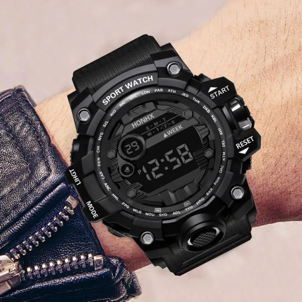 Digital Watch Pvc Stopwatch Water Proof Led Emitting Adjustable Alarm Clock Smartwatch Sports Watch Diameter 55mm Luxurious
Digital Watch Pvc Stopwatch Water Proof Led Emitting Adjustable Alarm Clock Smartwatch Sports Watch Diameter 55mm Luxurious