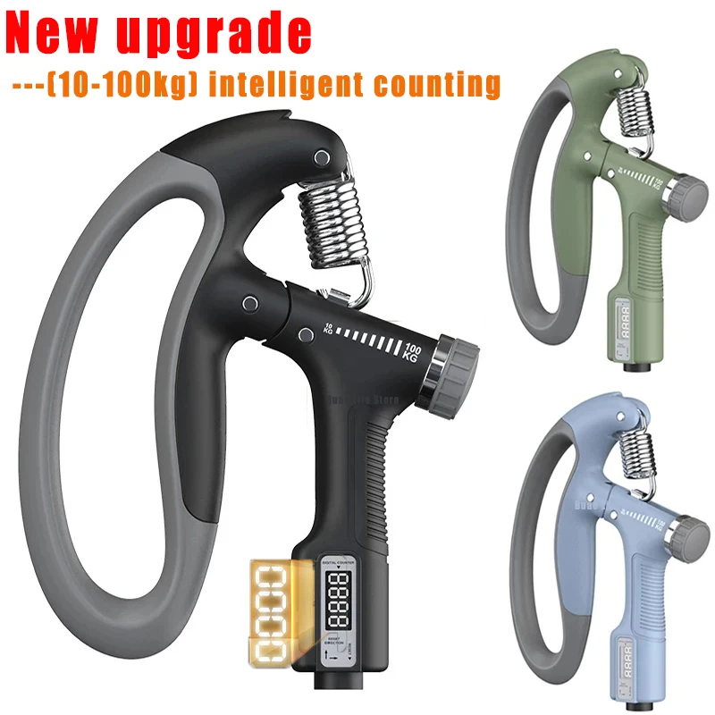 10-100Kg Adjustable Hand Grip Strengthener Electronic Countable Heavy Hand Gripper Finger Exerciser Grip Wrist Expander Training
10-100Kg Adjustable Hand Grip Strengthener Electronic Countable Heavy Hand Gripper Finger Exerciser Grip Wrist Expander Training