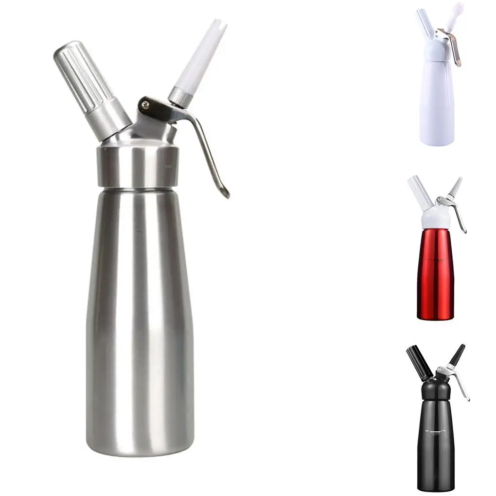 500ml Professional Whipped Cream Dispenser Dessert Kitchen Cream Butter Whipper Coffee Foam Maker for household dessert shop.
500ml Professional Whipped Cream Dispenser Dessert Kitchen Cream Butter Whipper Coffee Foam Maker for household dessert shop.