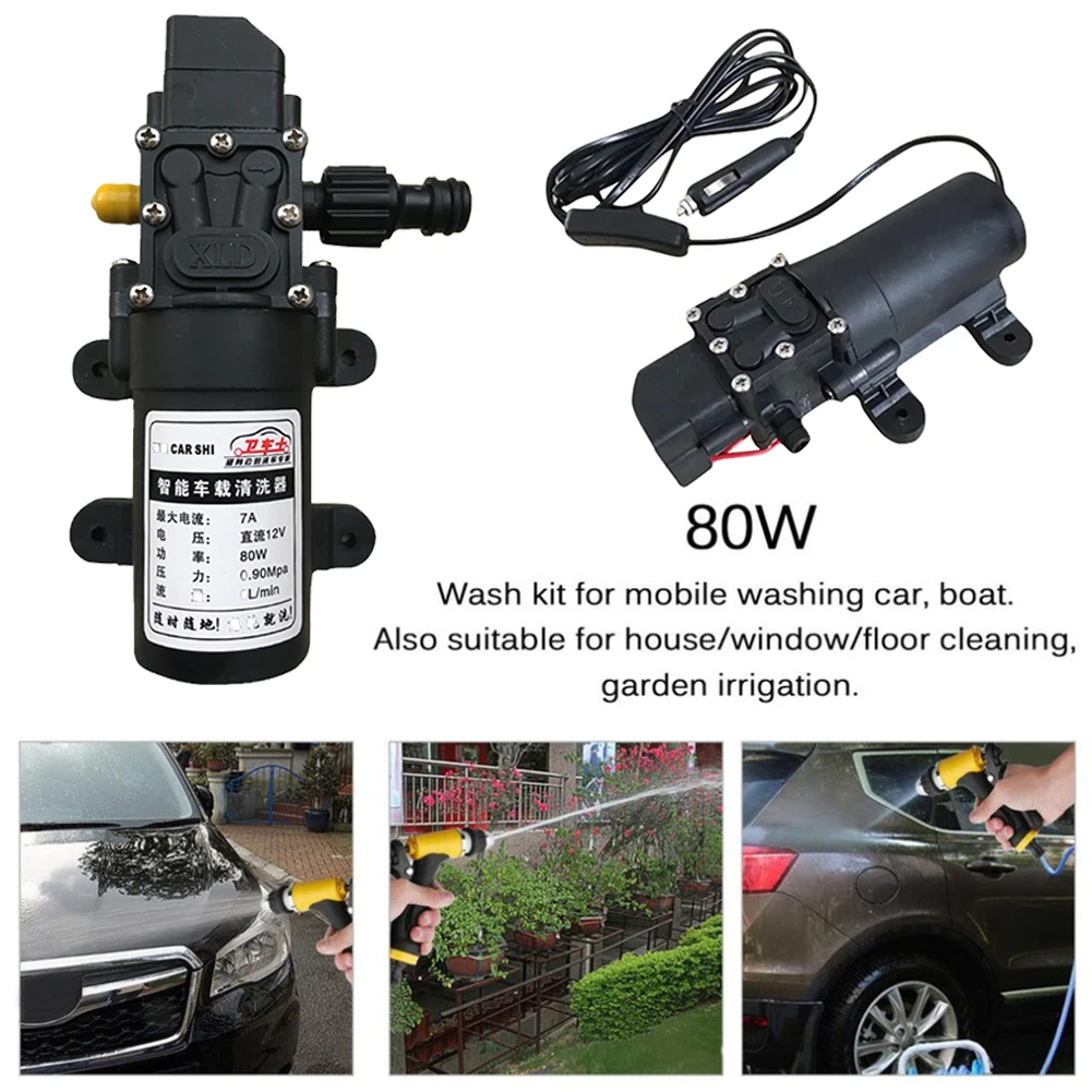 Garden Pool Water Pump Portable DC12V Water Pump 80W High Pressure Electric Pump Car Watering Pump Car Washing 2.8m Cable
Garden Pool Water Pump Portable DC12V Water Pump 80W High Pressure Electric Pump Car Watering Pump Car Washing 2.8m Cable