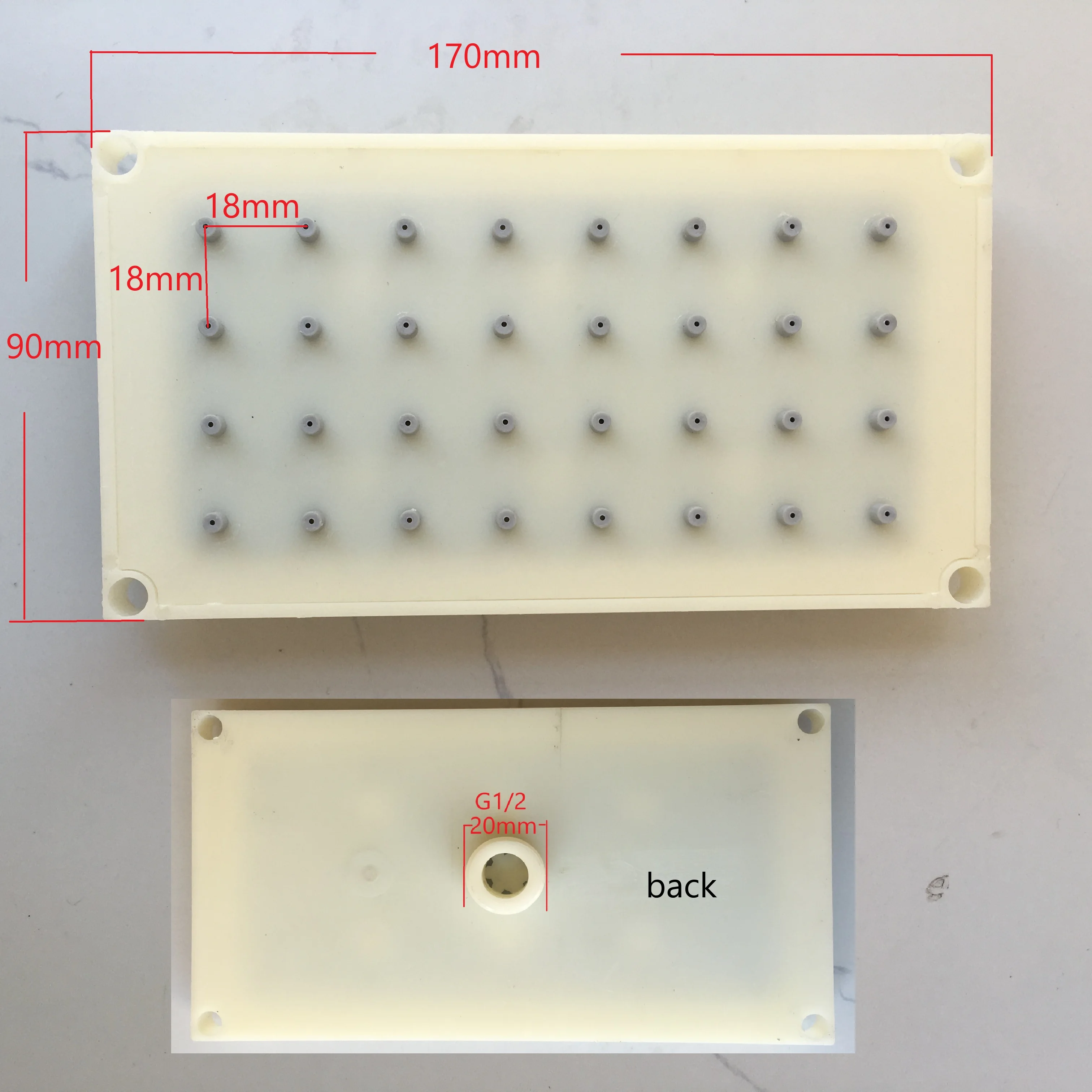 ABS 90X170 мм Прямоугольный душ G1/2 Винт Тип резьбы Интерфейс Душевая насадка 4*8 отверстий Верхний распылитель Аксессуары для душевой насадки
ABS 90X170 мм Прямоугольный душ G1/2 Винт Тип резьбы Интерфейс Душевая насадка 4*8 отверстий Верхний распылитель Аксессуары для душевой насадки