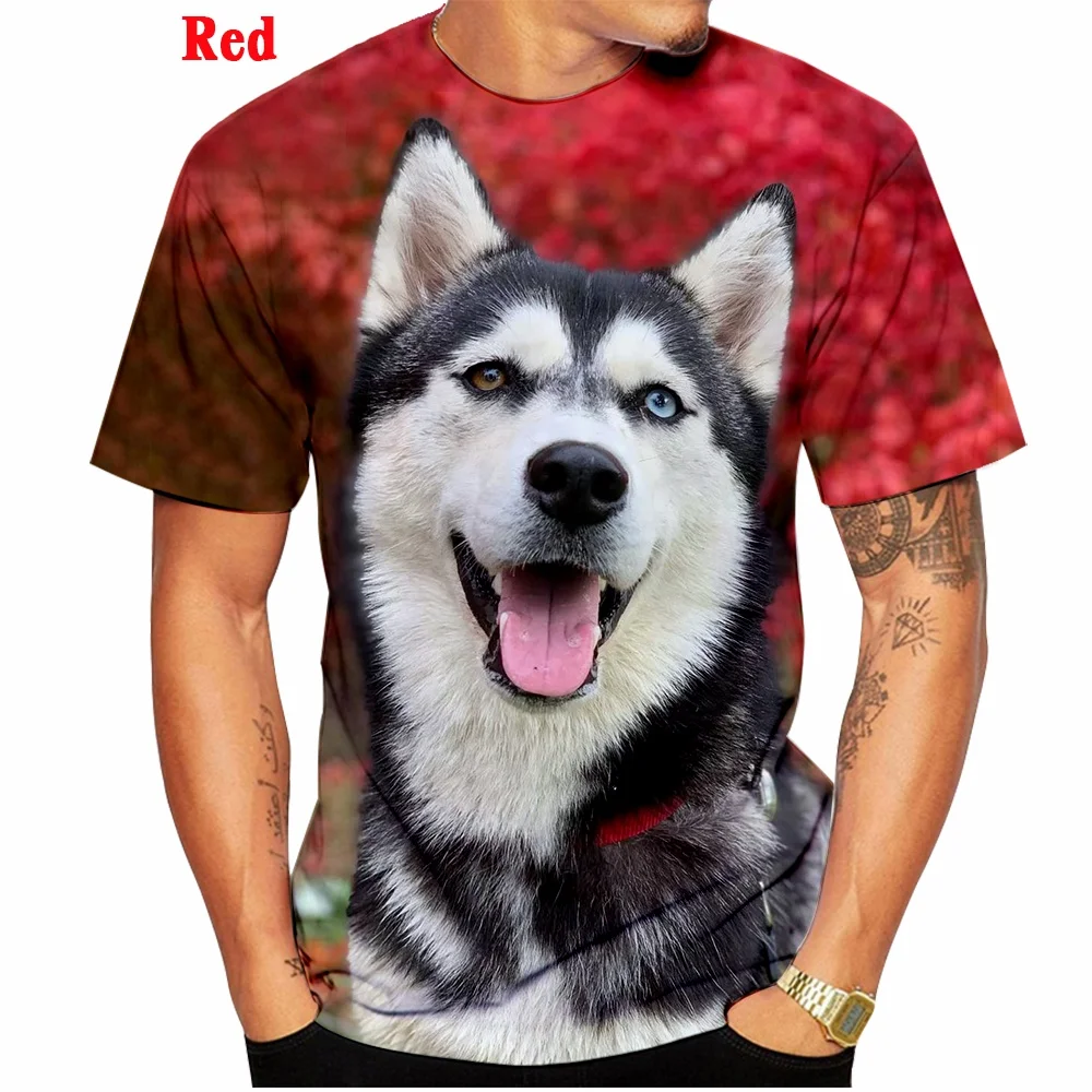 2022 Men and Women Summer New Fashion 3D T-shirt Animal Siberian Husky Funny Personality Creative O-neck Tops XS~5XL
2022 Men and Women Summer New Fashion 3D T-shirt Animal Siberian Husky Funny Personality Creative O-neck Tops XS~5XL