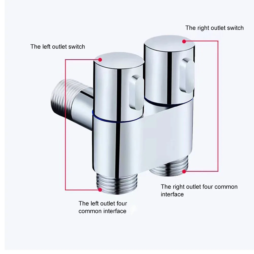 G1/2 Zinc Alloy Three-way Filling Angle Valve Wall Mount 1 Into 2 Out Water Cleaning Sprayer Bathroom Accessories
G1/2 Zinc Alloy Three-way Filling Angle Valve Wall Mount 1 Into 2 Out Water Cleaning Sprayer Bathroom Accessories