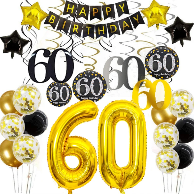 30 40 50 60 Years Birthday Party Decor Balloons kit Birthday Banner Number Balloon Globos Wedding Anniversary Decor Supplies
30 40 50 60 Years Birthday Party Decor Balloons kit Birthday Banner Number Balloon Globos Wedding Anniversary Decor Supplies