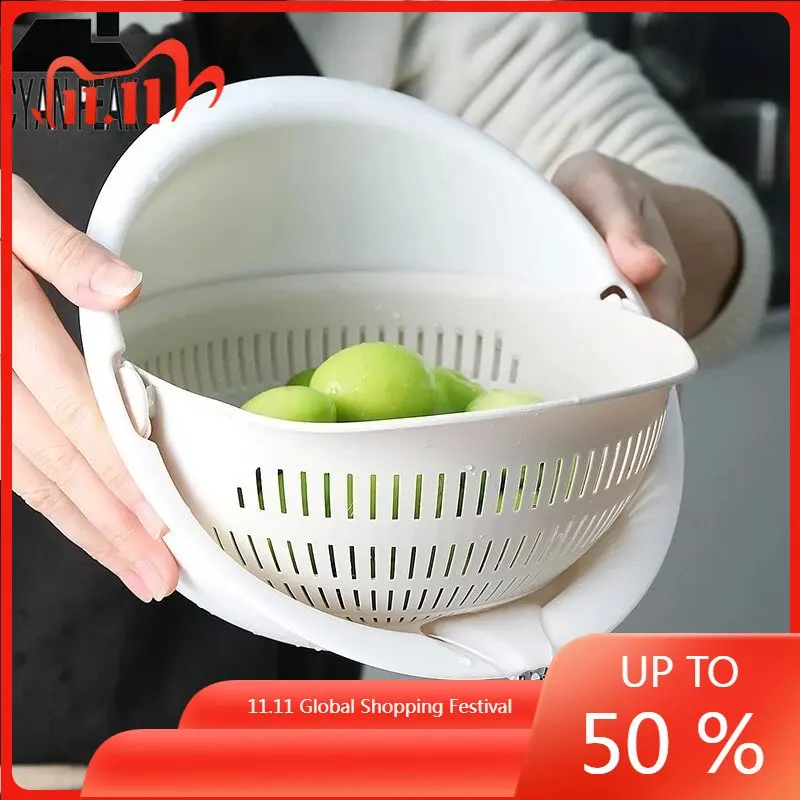 Kitchen Silicone Double Drain Basket Bowl Washing Storage Basket Strainers Bowls Drainer Vegetable Cleaning Colander Tools
Kitchen Silicone Double Drain Basket Bowl Washing Storage Basket Strainers Bowls Drainer Vegetable Cleaning Colander Tools