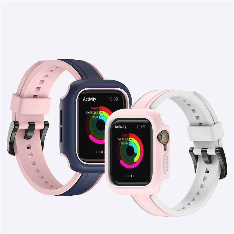 Прочный силиконовый защитный чехол для Apple Watch Series 7 6 5 4 3 2 SE, 38 мм/40 мм/41 мм
Прочный силиконовый защитный чехол для Apple Watch Series 7 6 5 4 3 2 SE, 38 мм/40 мм/41 мм